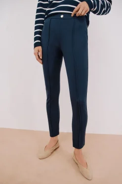 Cortefiel Legging de mujer de punto Azul marino Sale