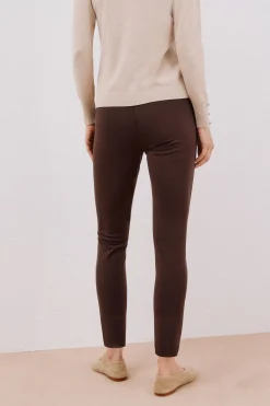 Cortefiel Legging de mujer de punto Marrón oscuro
