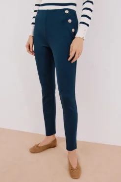 Cortefiel Legging de mujer de punto Azul marino Best
