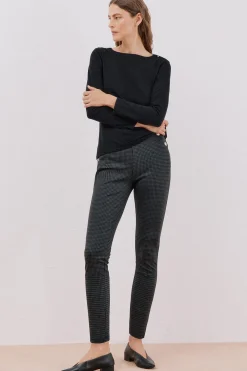 Cortefiel Legging de mujer de punto Estampado blanco Best