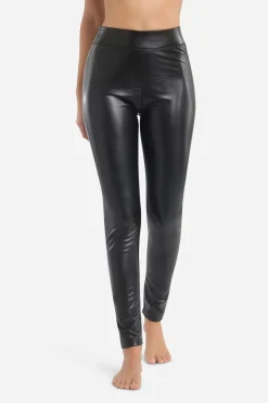 DIM Legging largo efecto cuero de mujer negro Outlet
