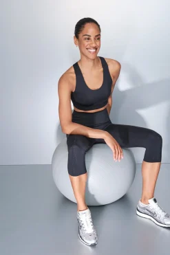 Dash and Stars Leggings Capri COMPRESSIVE negro New