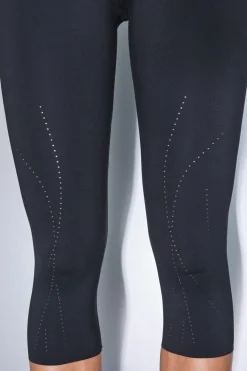 Dash and Stars Leggings Capri COMPRESSIVE negro New