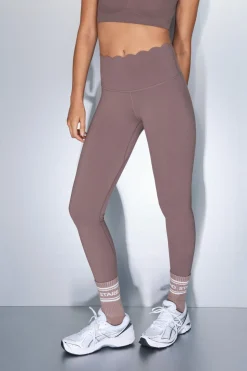 Dash and Stars Leggings COMPRESSIVE largo marrón nude Discount