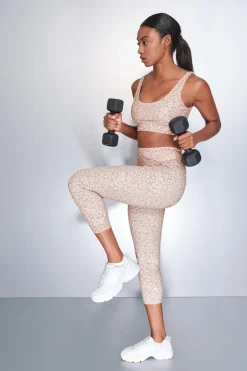 Dash and Stars Leggings 4D STRETCH animal print blanco beige Discount