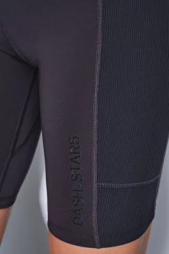 Dash and Stars Leggings 4D STRETCH ciclista negro New