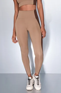 Dash and Stars Leggings 4D STRETCH color block nude Best