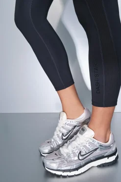 Dash and Stars Leggings 4D STRETCH crop negro Hot