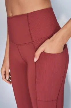 Dash and Stars Leggings 4D STRETCH tobillero granate burdeos Outlet