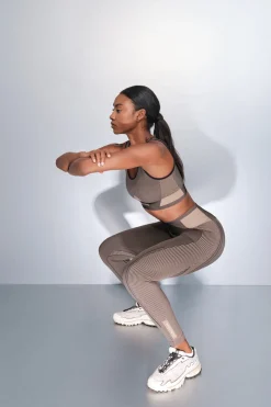 Dash and Stars Leggings largos SEAMLESS COMFORT marrón marr&oacute;n Best