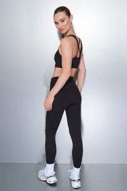 Dash and Stars Leggings push up s SEAMLESS FIT negro New