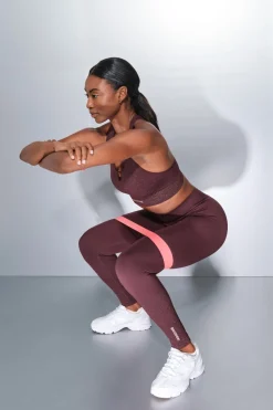 Dash and Stars Leggings SEAMLESS COMFORT morado burdeos Outlet