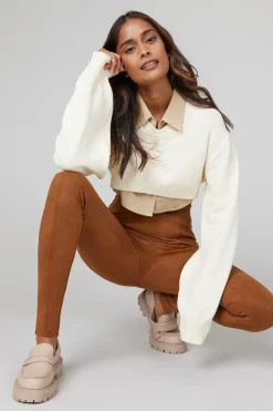 Spanx Leggins moldeadores efecto antelina nude