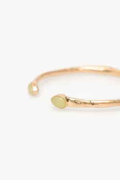 Hoss Intropia Leslie. Brazalete piedra bañado en oro Verde Discount