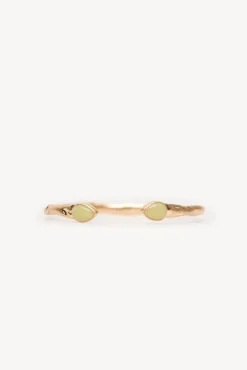 Hoss Intropia Leslie. Brazalete piedra bañado en oro Verde Discount