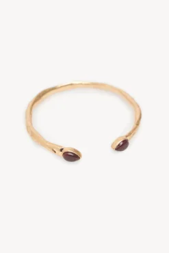 Hoss Intropia Leslie. Brazalete piedra bañado en oro Beige Discount