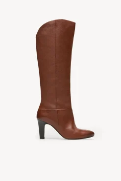Hoss Intropia Lidia. Botas piel caña alta Marron Sale