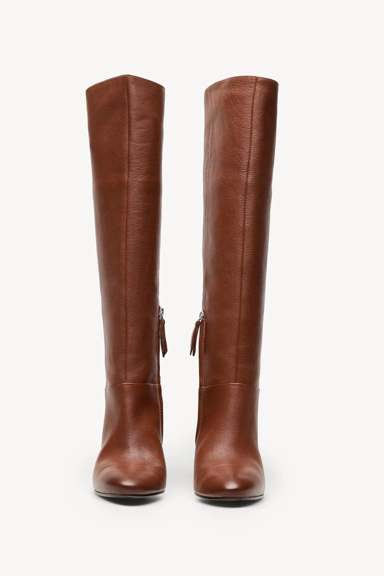 Hoss Intropia Lidia. Botas piel caña alta Marron Sale