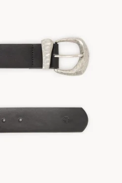 Hoss Intropia Linka. Cinturón piel Negro Hot