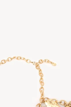 Hoss Intropia Lucy. Collar eslabones bañado en oro Dorado Hot