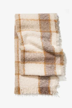 Vilanova Manta Bufanda a Cuadros Beige Outlet