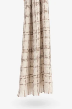 Vilanova Manta Bufanda de Cuadros beige Discount