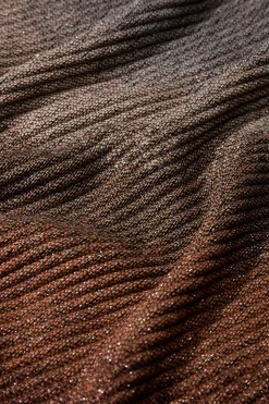 Vilanova Manta Bufanda Plisada Estampada Marr&oacute;n Hot