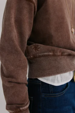 Hoss Intropia Manuela. Sudadera efecto lavado Marron New