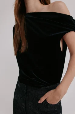 Hoss Intropia Marcela. Top asimétrico Negro Online