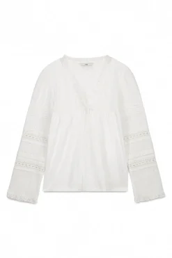 Hoss Intropia Marina. Camiseta bordada Blanco Hot