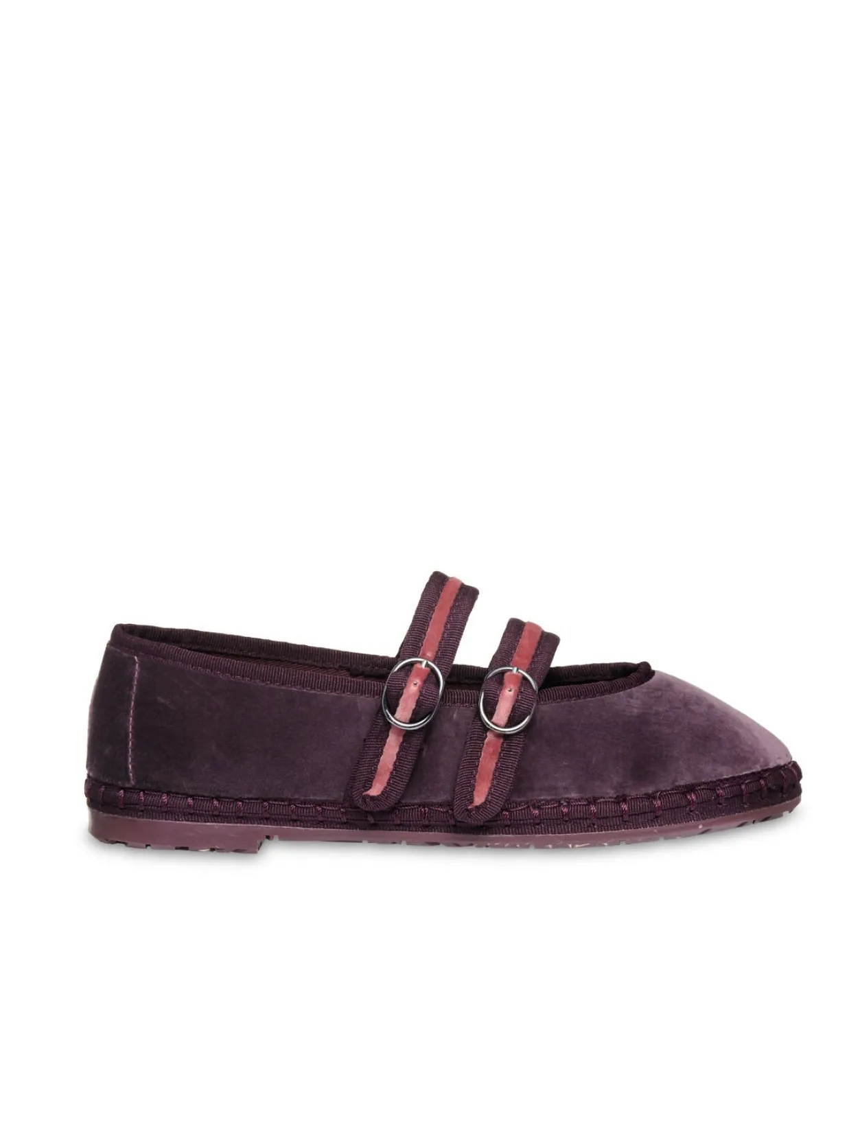Flabelus Mary Jane de terciopelo Morado Discount