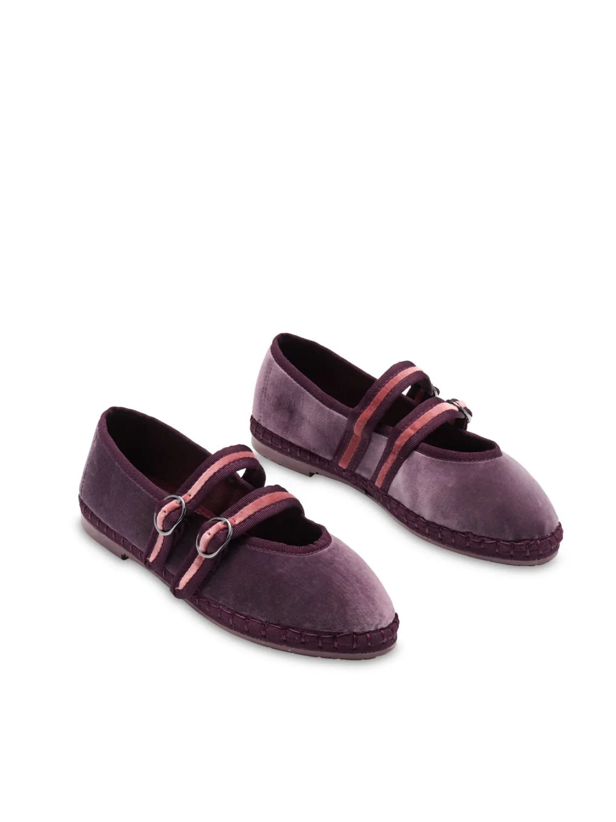 Flabelus Mary Jane de terciopelo Morado Discount