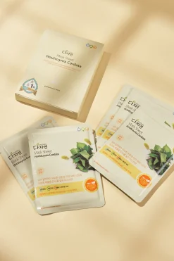 All natural Mascarilla facial houttuynia cordata Blanco Best