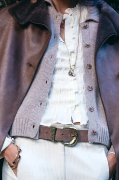 Hoss Intropia Matilda. Collar largo piedra natural Dorado Sale