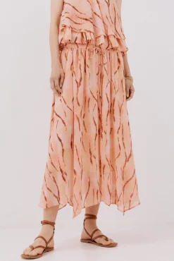 Cortefiel Maxi falda con vuelo Multicolor Clearance