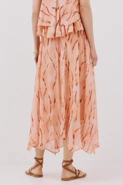 Cortefiel Maxi falda con vuelo Multicolor Clearance