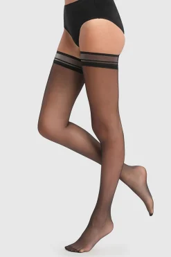 DIM Medias transparentes 15 Deniers negro Best