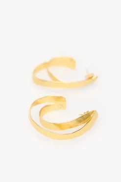 Hoss Intropia Melani. Aros bañados en oro Dorado New