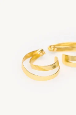 Hoss Intropia Melani. Aros bañados en oro Dorado New