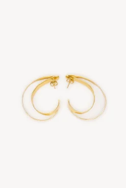 Hoss Intropia Melani. Aros bañados en oro Dorado New