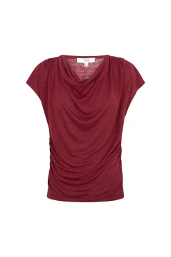 Hoss Intropia Mia. Camiseta drapeada Coral Best