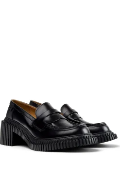 Camper Mocasines de piel negro Outlet