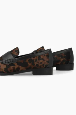 Lodi Mocasines en piel efecto animal print Estampado marr&oacute;n Best