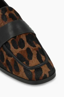 Lodi Mocasines en piel efecto animal print Estampado marr&oacute;n Best