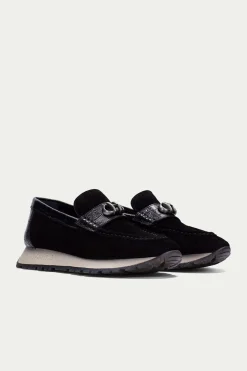 Hispanitas Mocasín deportivo kiowa y adorno KANSAS Negro Hot