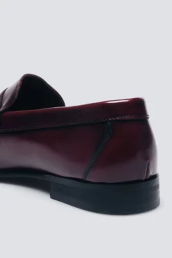 Springfield Mocasín piel antifaz burdeos Sale