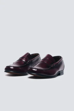 Springfield Mocasín piel antifaz burdeos Sale