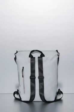 Dash and Stars Mochila multiposición nylon efecto metalizado gris Hot