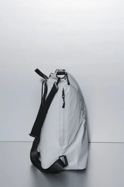 Dash and Stars Mochila multiposición nylon efecto metalizado gris Hot