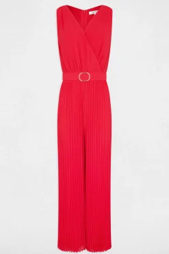 Morgan Mono largo holgado con pernera plisada Coral Clearance